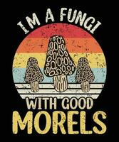 Morel Mushrooms Vintage Retro Hunters T-Shirt Morel Mushrooms Vintage Retro Hunters T-Shirt