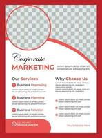 Corporate business flyer design template vector