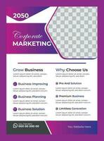 Corporate business flyer design template vector