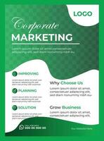 Corporate business flyer design template vector