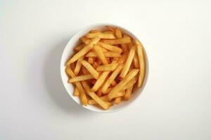 French fries food. Generate Ai photo