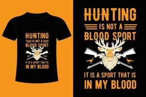 Hunting T shirt Design. vector