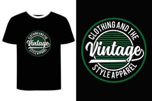 Vintage T-shirt Design. vector