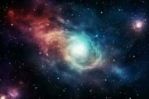 galaxia cósmico estrella oscuro. generar ai foto
