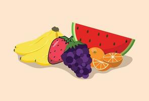 Fruits Vector Illustration background and preview