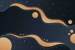 Luxury Abstract Night Wave Background Design Vector