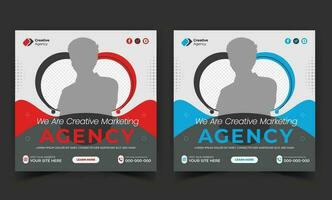 Corporate business social media banner design template vector