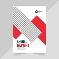 sofisticado diseño para anual reporte cubrir vector