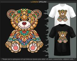 teddy bear mandala arts vector