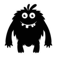 zombie monster and big screaming mouth, argus panoptes flat icon vector