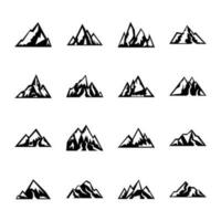 Set Of Hills Icons vector