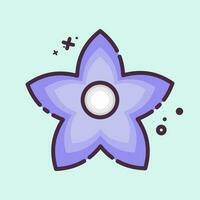 Icon Bollon. related to Flowers symbol. MBE style. simple design editable. simple illustration vector