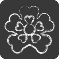 Icon Primrose. related to Flowers symbol. chalk Style. simple design editable. simple illustration vector