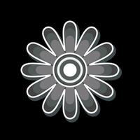 Icon Gloden Marguerite. related to Flowers symbol. glossy style. simple design editable. simple illustration vector