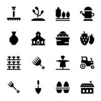 Ecology Glyph Vector Icons