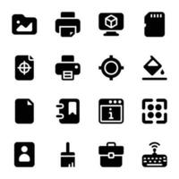 Publisher and Printing House Icons vector
