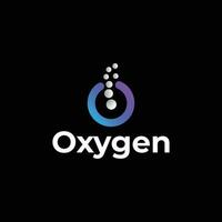 O letter modern 3d oxygen logo design vector