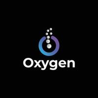 O letter modern 3d oxygen logo design vector