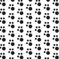 modern abestract black colour big and small polka dot pattern on white background. vector