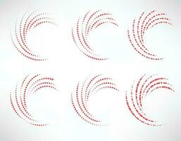 halftone circle logo icon vector template. Halftone circle logo