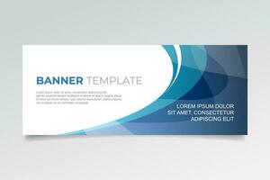 Abstract banner with modern shapes vector