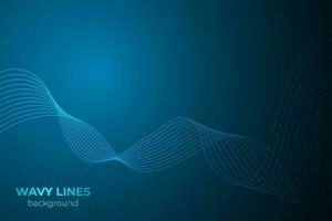 Abstract wavy lines background in vector design