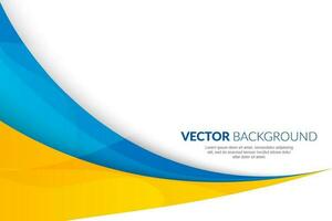 Modern wavy business style background vector