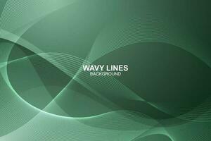 Abstract wavy lines background in vector design