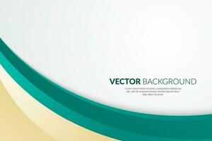 Modern wavy business style background vector