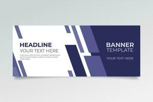 Abstract banner with modern shapes vector