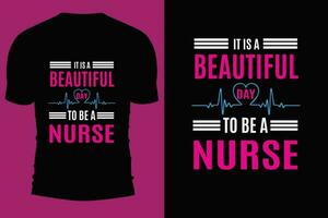 Nurse t-shirt Design. vector