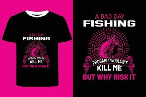 diseño de camisetas de pesca. vector