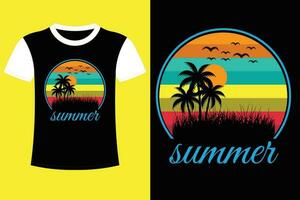 Summer T shirt Design. vector