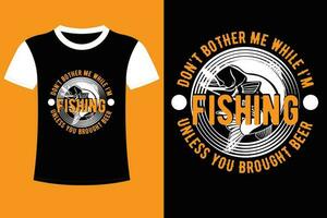 Fishing T-shirt Design. vector