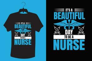 Nurse T-shirt Design. vector