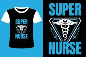 Nurse T-shirt Design. vector