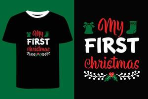 Christmas  Day T shirt Design. vector