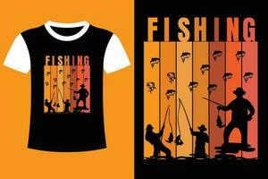 Fishing T-shirt Design. vector