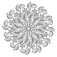 vector resumen mandala modelo. mandala retro mano dibujado para impresión o utilizar como póster, tarjeta, volantes, pegatina o tatuaje