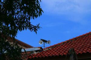 the mosque's toa is used as a loudspeaker when it's time to pray photo