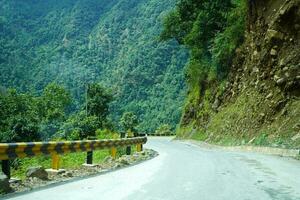 Mountain road in East Sikkim photo