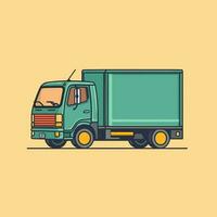 Delivery truck. Delivery service concept. Vector illustration.