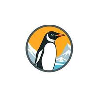 Penguin head logo vector - Bird Brand Symbol