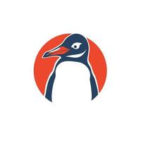 Penguin head logo vector - Bird Brand Symbol