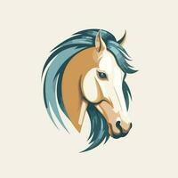 caballo cabeza logo vector - animal marca símbolo