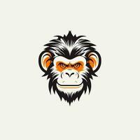 Monkey head logo vector - Gorilla Brand Symbol