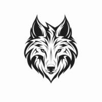 lobo cabeza logo vector - animal marca símbolo