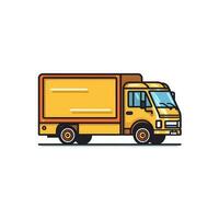 Delivery truck. Delivery service concept. Vector illustration.