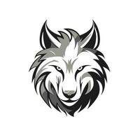 lobo cabeza logo vector - animal marca símbolo