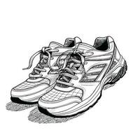 Sneakers - Sports Shoes - Shoes for running -Vector graphic boots vector